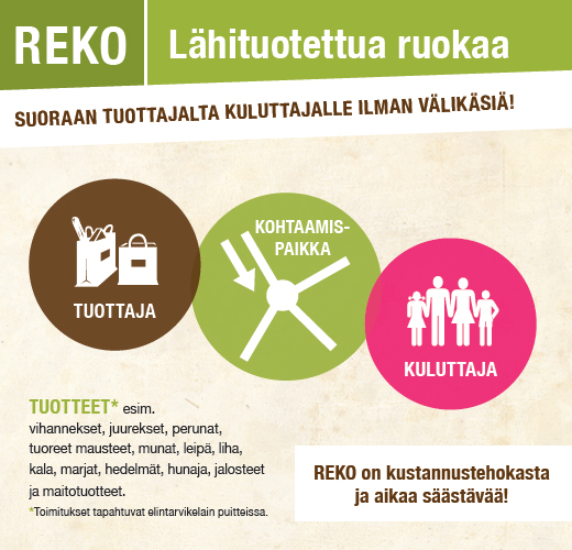 Kajaanin ja Sotkamon REKOjen lisäksi lähituottajien tuotteita voi ostaa nyt myös Kuhmon REKOsta!